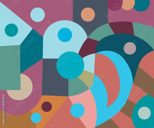colorful abstract art for wall decoration
