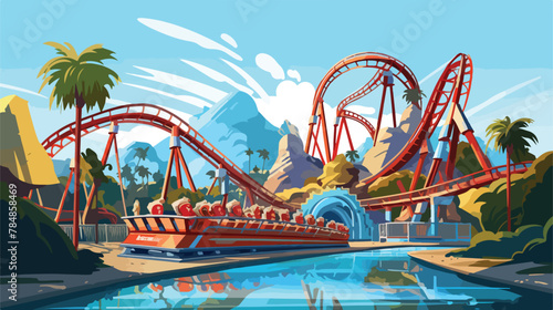 Waterbased amusement ride at Universal Studios of © Mishi