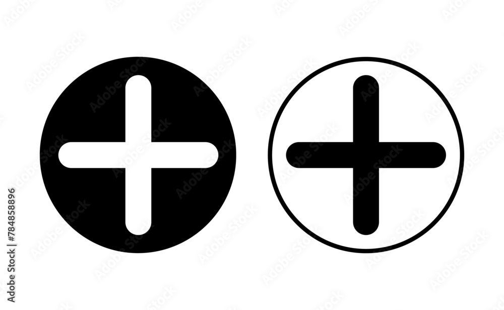 Plus Icon set. Add plus icon Plus Icon set. Add plus icon
