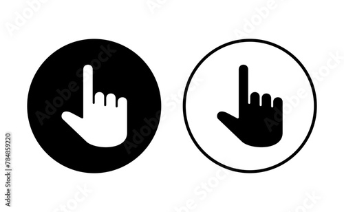 Hand icon set. hand vector icon, palm,click