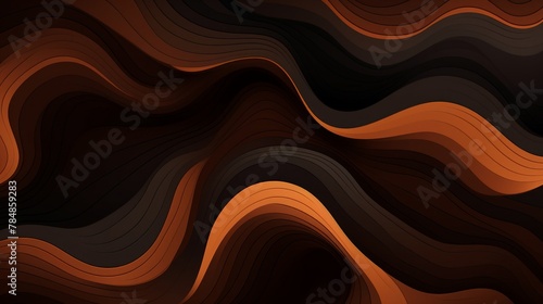 Abstract geometric wallpaper abstract pattern, dark brown and dark orange