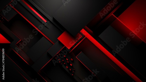 abstract black red abstract background, in the style of geometric shapes & patterns, hikecore, minimalist and abstract shapes