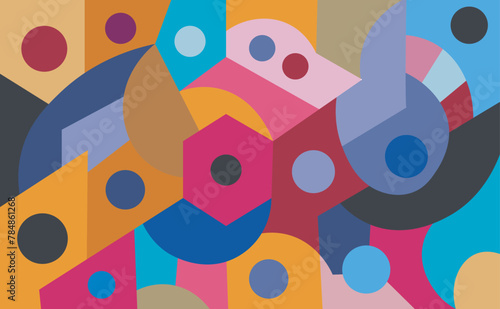 colorful abstract art for wall decoration
