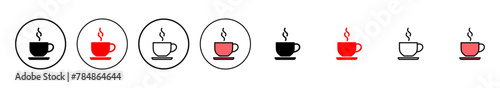 coffee cup icon vector illustration. cup a coffee sign and symbol