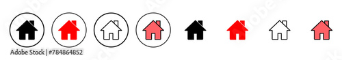 Home icon vector illustration. House sign and symbol