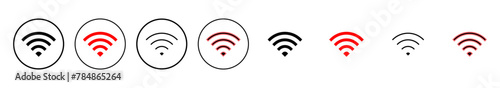 Wifi icon vector illustration. signal sign and symbol. Wireless  icon