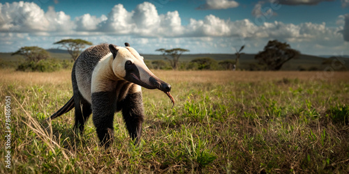 Explorando a Vida Selvagem: O Encantador Tamanduá Brasileiro e seu Habitat Natural photo