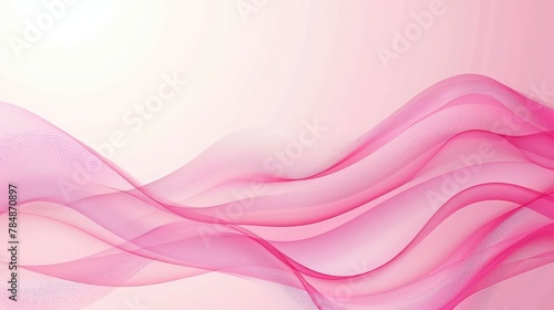 Pink wave abstract background, Vector illustration with copy space