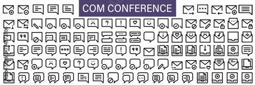 Communication and messaging icon pack photo