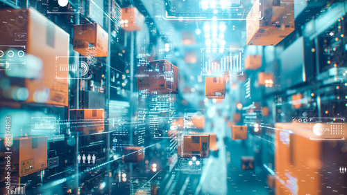 Smart supply chain operation with real-time tracking technology in a warehouse