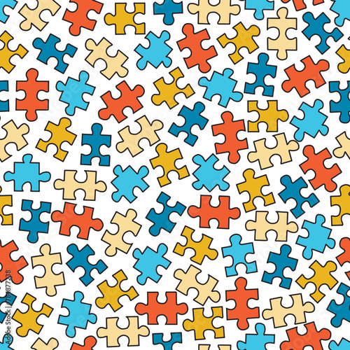 Colorful Mind Teasers Jigsaw Puzzle Pattern
