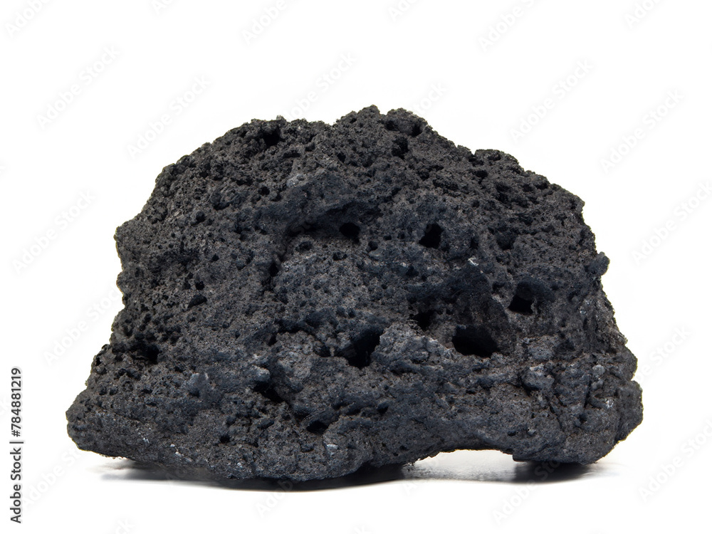 black lava coal isolated over white background black lava coal isolated over white background