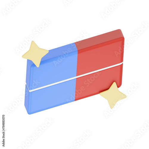 Erasel Tool 3D Icon Illustration