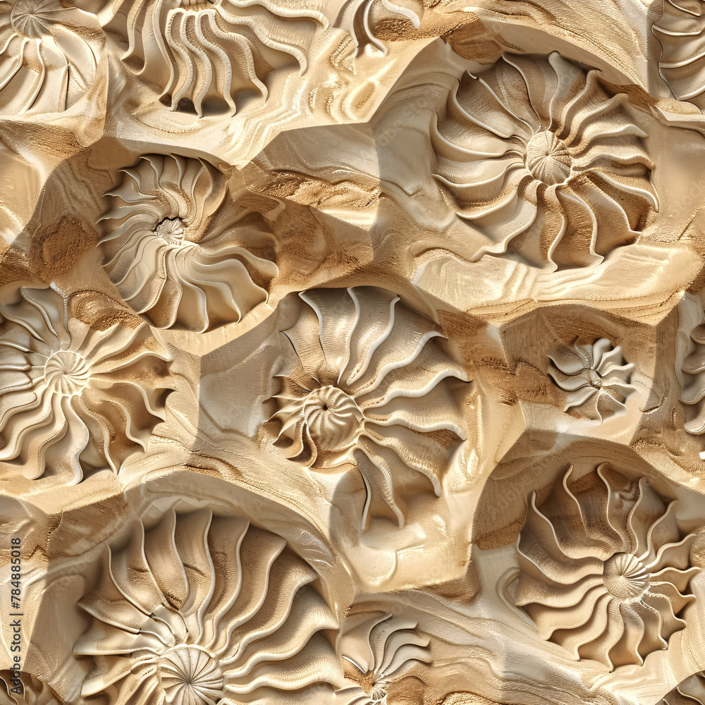 Ammonite seamless pattern Ammonite seamless pattern