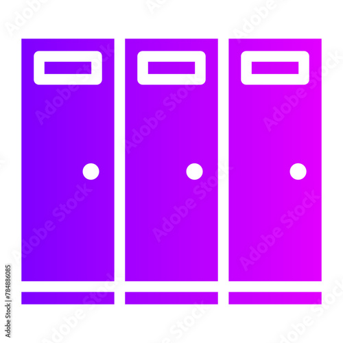 locker room gradient icon