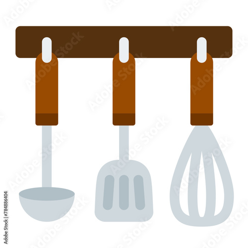 kitchen utensils set icon 