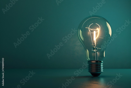 A glowing light bulb on a wall sparks ideas about innovation and creativity