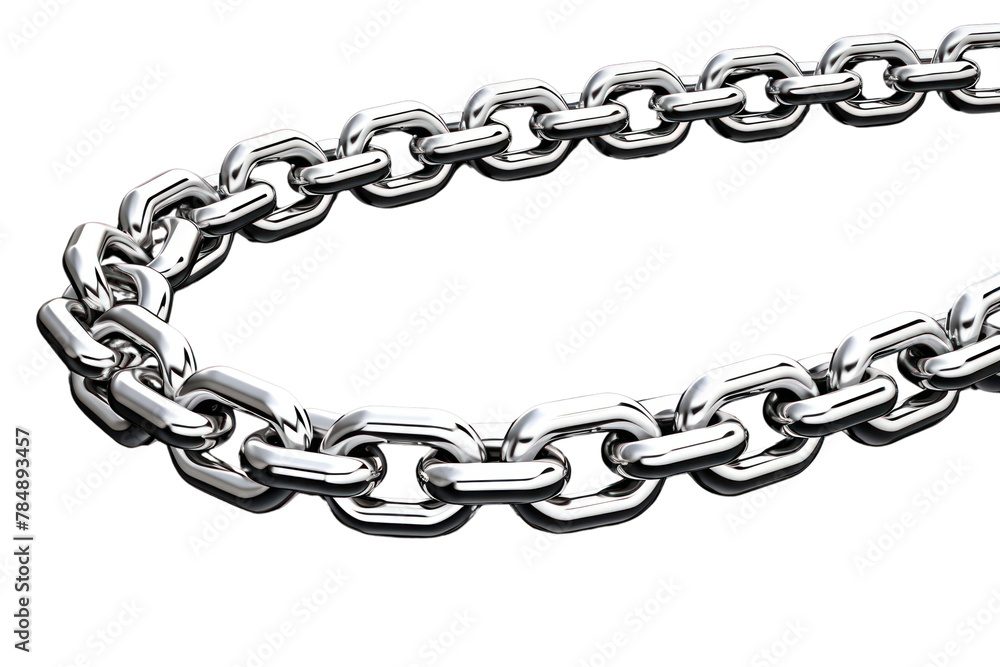 Fototapeta premium PNG Chain chain jewelry chrome