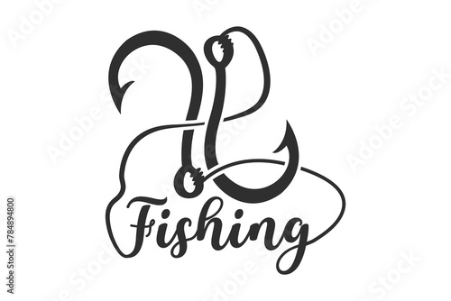 Fishing Typography Design, Fishing Logo Design, Hook Typography Design, Fishing Typography Art, Typography Design for Anglers, Fishing Theme Edition, Fishing Typography Artwork