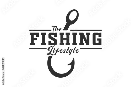 Fishing Typography Design, Fishing Logo Design, Hook Typography Design, Fishing Typography Art, Typography Design for Anglers, Fishing Theme Edition, Fishing Typography Artwork