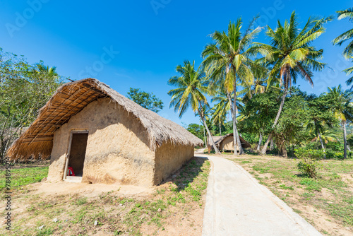 Baicha Boathouse in Hainan Dongfang City under the Chinese sun photo