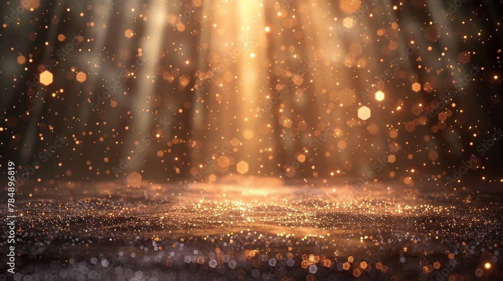 Rain of golden light