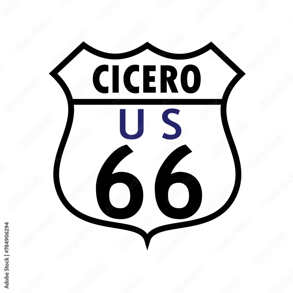 Cicero Route 66 Sign Cicero Route 66 Sign