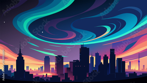 As night falls the city comes to life in a dazzling display of natural light as millions of bioluminescent creatures take to the sky creating a