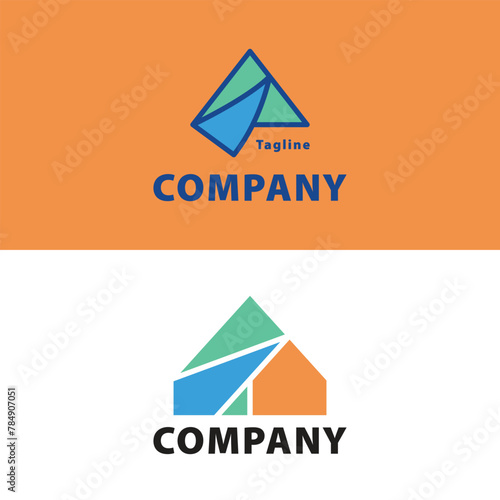 River hills real estate logo. Unique, simple, modern.