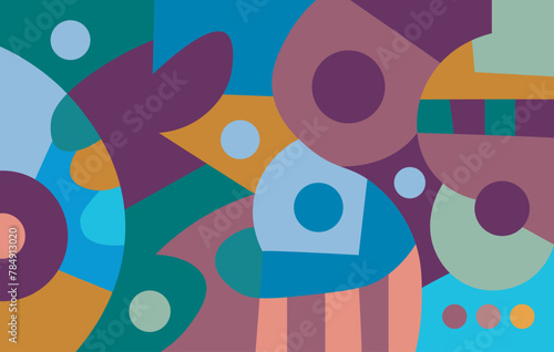 colorful abstract art for wall decoration

