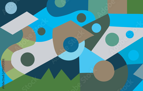 colorful abstract art for wall decoration
