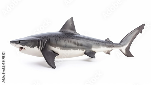 A formidable shark model captures the essence of marine majesty, sleek and powerful, AI Generative.