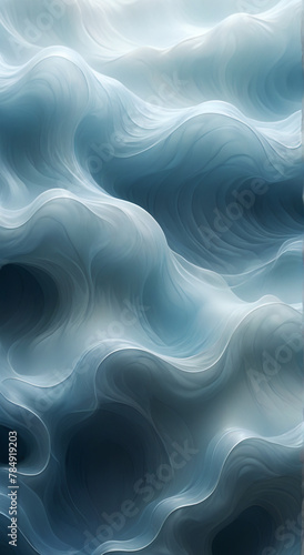 abstract blue waves