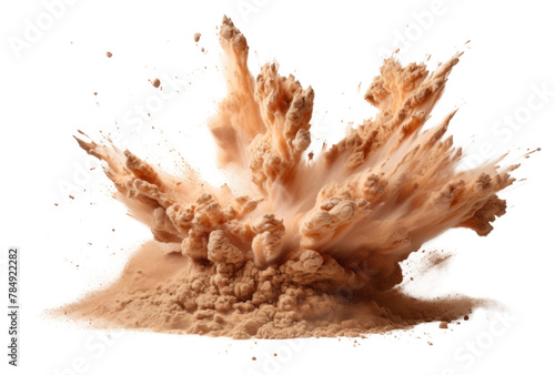 PNG  Powder sand splattered exploding photo