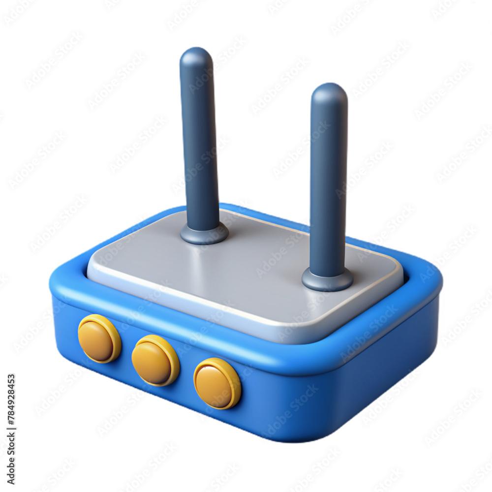 Technology 3D icon, wireless router 3d icon Technology 3D icon, wireless router 3d icon