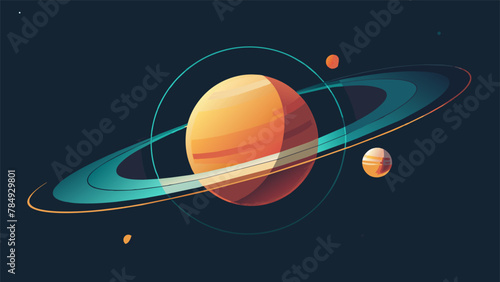 An illustration of Keplers First Law shows a satellite moving along an elliptical orbit around a central body with the sun at one focus of the