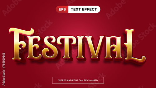 Golden circus text effect, editable luxury and rich text style