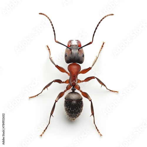 a Argentine Ant isolated on white Background, 