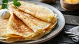 Thin pancakes with cheese 345 kcal