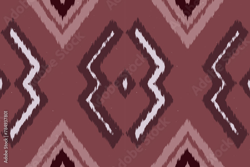 Fabric ethnic tribal pattern art. Ethnic ikat seamless pattern. American and Mexican style. Design for background, wallpaper, illustration, fabric, clothing, carpet, textile, batik, embroidery.