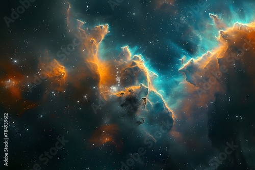 Cosmic Nebula Canvas