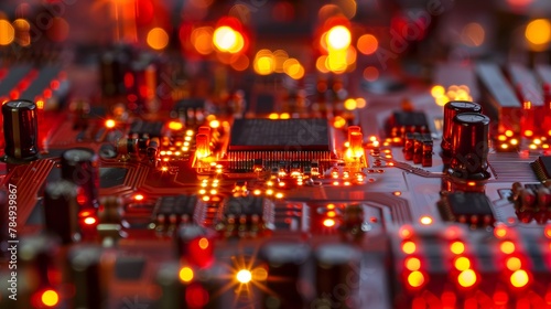 Illuminated Circuit Board © acharof