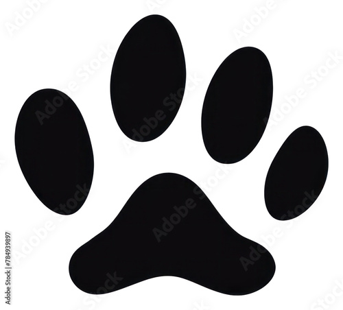 PNG Dog Paw Print black logo dog