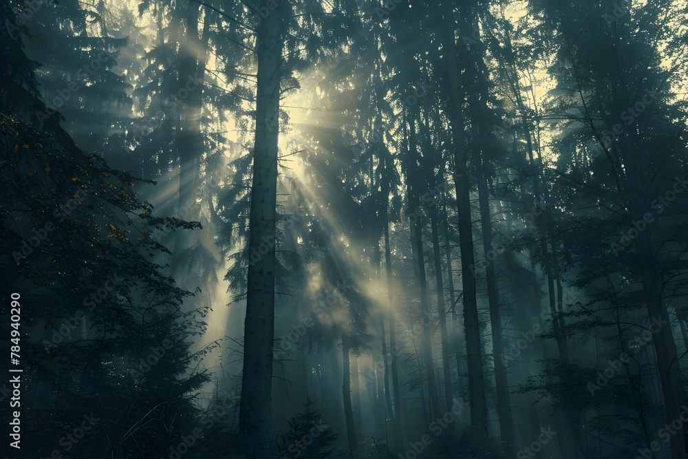 Mystical Forest Morning Light