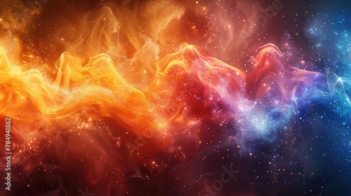 abstract fantasy fractal texture fire background