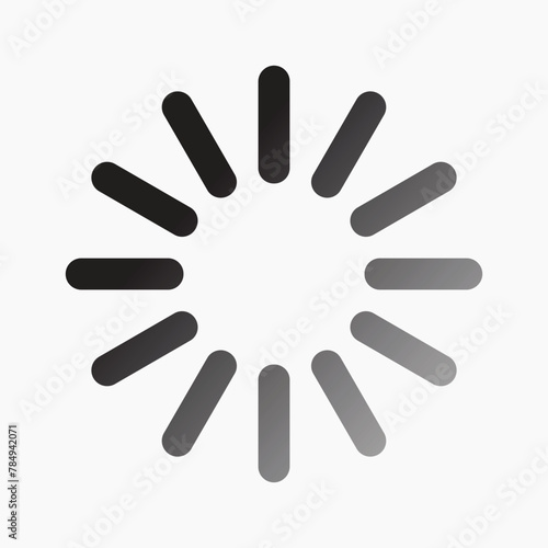 Vector icons are loading, downloading and uploading.