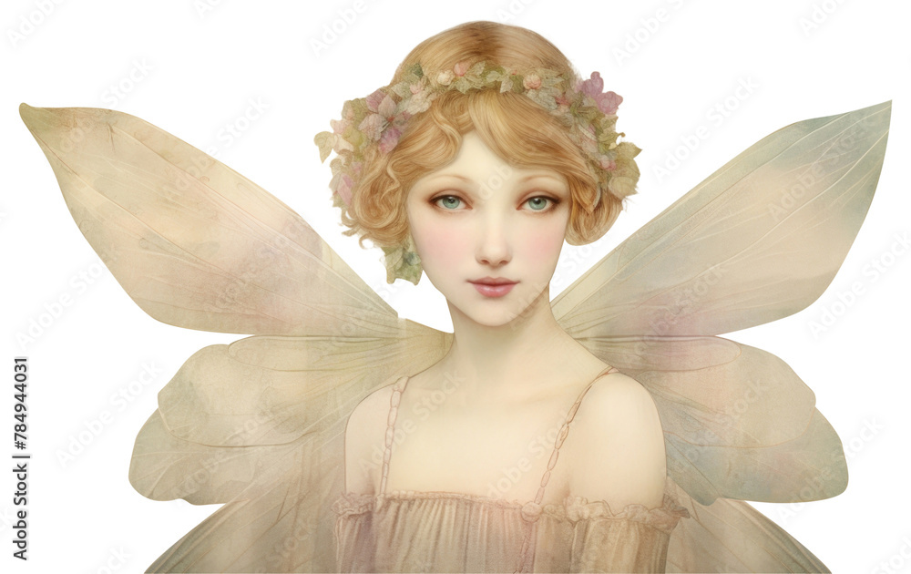 Naklejka premium PNG Portrait fashion fairy angel