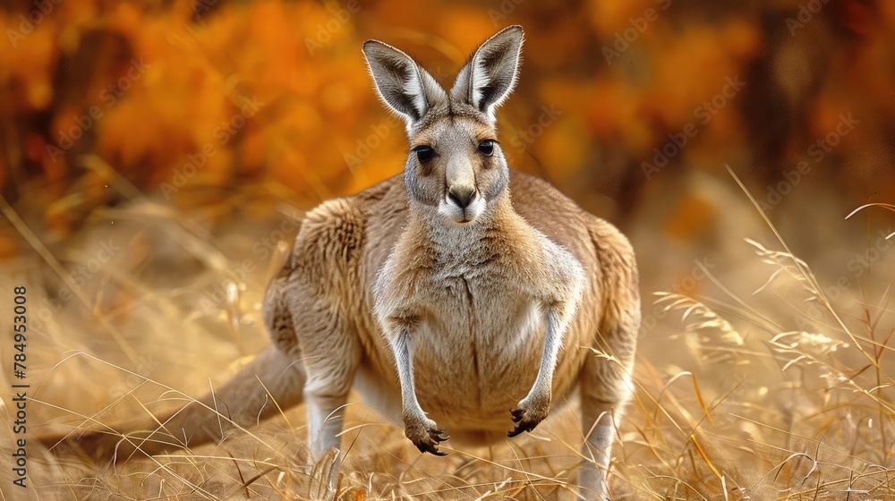 Graceful Hopper. A Kangaroo Moves with Grace Across the Arid Plains, Its Agile Movements a Testament to Adaptability. Graceful Hopper. A Kangaroo Moves with Grace Across the Arid Plains, Its Agile Movements a Testament to Adaptability.