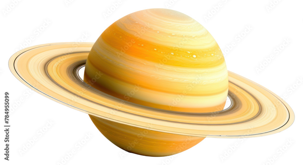 Fototapeta premium PNG Saturn planet space white background
