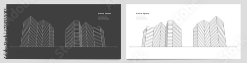 幾何学 抽象 建築 テクノロジー ビジネス 背景 セット